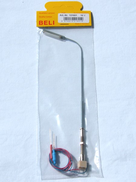84016 - Peitschenleuchte, 2-fach, Stecksockel mit LED - H0